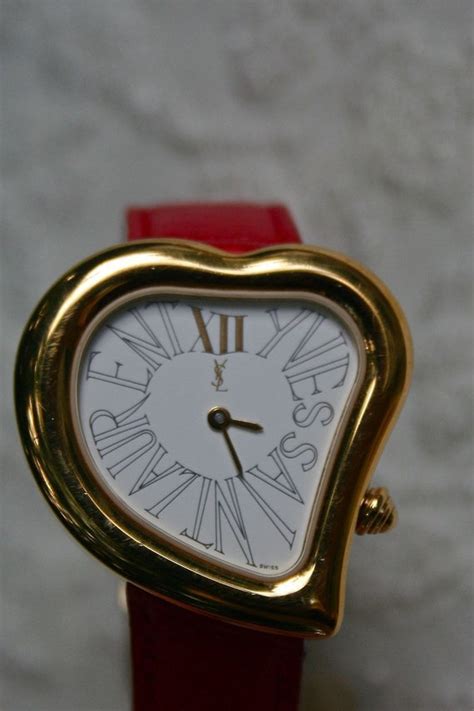 vintage ysl heart watch|Vintage Yves Saint Laurent Watch for sale .